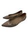 Valentino Shoe Size 38 Taupe Patent Leather Rockstud Pointed Toe Flats Taupe / 38
