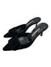 Manolo Blahnik Shoe Size 8.5 Black Suede Buckle Detail Midi Stiletto Pump Mules Black / 8.5