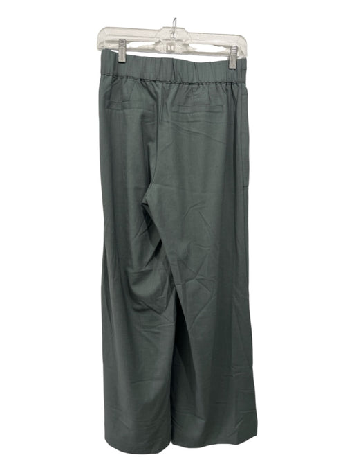 Wit & Wisdom Size S Slate Green Poly Blend Elastic Waist Wide Leg Pants Slate Green / S