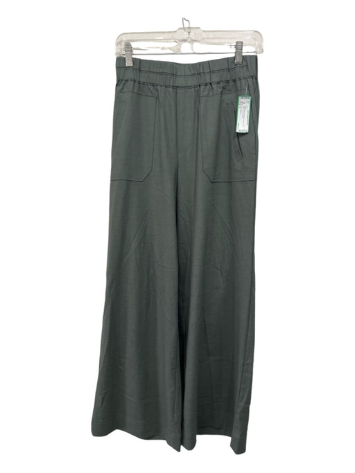 Wit & Wisdom Size S Slate Green Poly Blend Elastic Waist Wide Leg Pants Slate Green / S