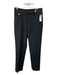 Veronica Beard Size 6 Black Polyester & Viscose Low Rise Straight Pants Black / 6