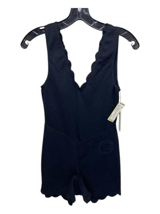 Marysia Size Medium Black & Navy Polyamide Blend Sleeveless Textured swimwear Black & Navy / Medium