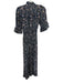 Rebecca Taylor Size 4 Navy Blue Print Silk Button Front Floral Jumpsuit Navy Blue Print / 4