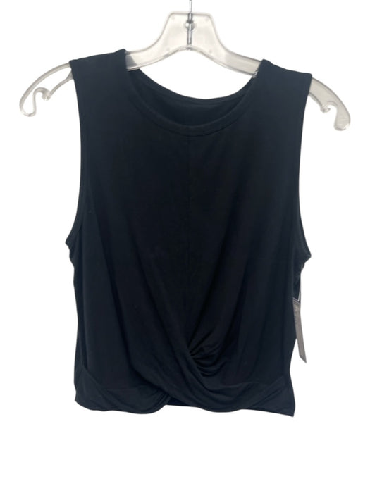 Alo Yoga Size Est S Black Sleeveless Knot Front Tank Top Black / Est S