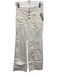Cinq a Sept Size 2 White Cotton Denim Cuffed oversized pocket High Rise Jeans White / 2