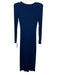 Sablyn Size S Blue Modal Blend Ribbed Knit Long Sleeve Maxi Dress Blue / S