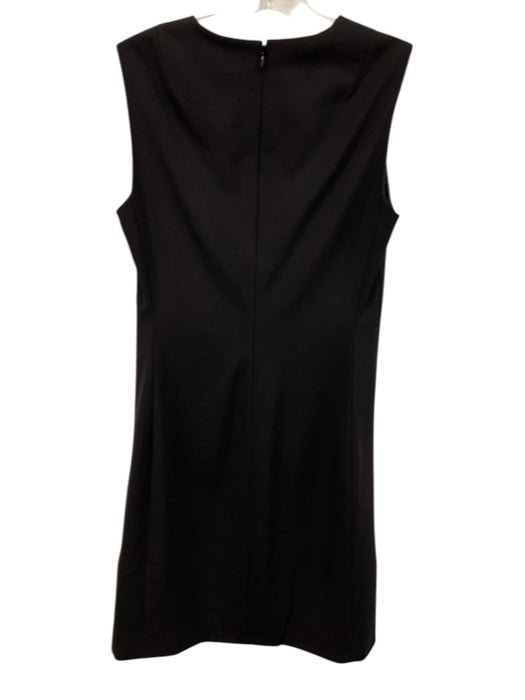 Theory Size 6 Black Wool Blend Sleeveless Above knee Shift Dress Black / 6