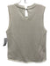 Melissa Nepton Size XS White Cotton Blend PU Leather Fabric Block Sleeveless Top White / XS