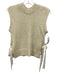 Cecilie Bahnsen Size S Cream & White Wool Blend Chenille Side Ties Sweater Cream & White / S