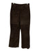 Reiss Size 2 Dark Brown Suede High Rise Patch Pocket Flare Pants Dark Brown / 2