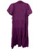 Brochu Walker Size Small Purple Polyester Short Puff Sleeve Button Front Dress Purple / Small