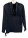 Peter Millar Size Medium Navy Blue Polyester Blend Long Sleeve Hood Sweater Navy Blue / Medium