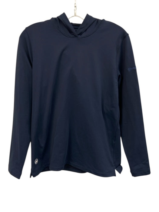 Peter Millar Size Medium Navy Blue Polyester Blend Long Sleeve Hood Sweater Navy Blue / Medium