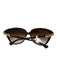 D&G Dolce & Gabbana Brown & Gold Tone Acetate Tortoiseshell Oversize Sunglasses Brown & Gold Tone