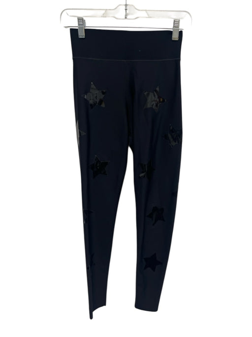 Ultracor Size M Black Nylon Blend Athletic High Waist Stars Leggings Black / M