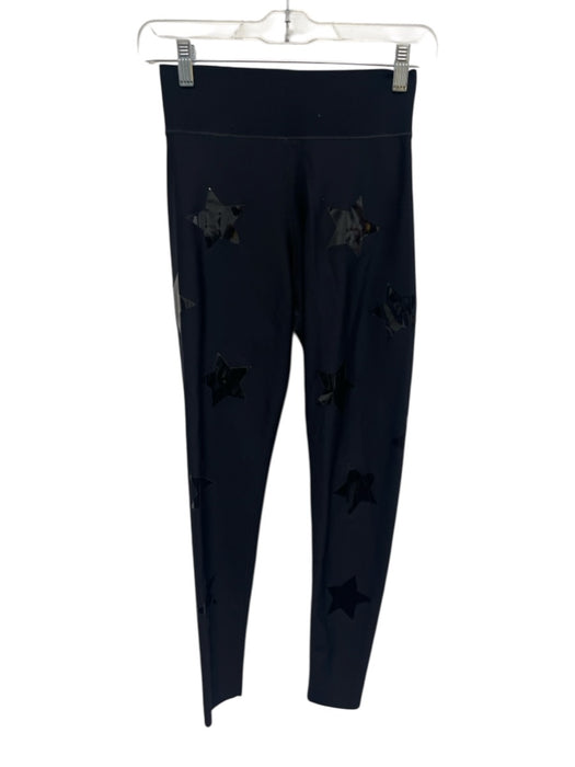 Ultracor Size M Black Nylon Blend Athletic High Waist Stars Leggings Black / M