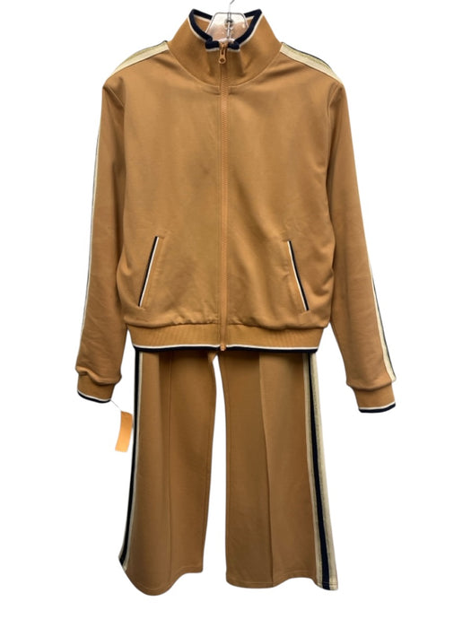 The Upside Size S Brown & Multi Viscose & Polyamide Jacket Athleisure Pants Set Brown & Multi / S