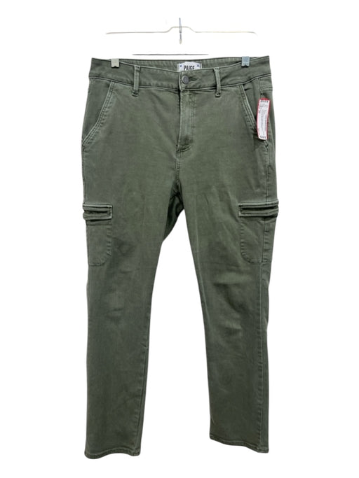 Paige Size 29 Olive Green Cotton Blend Cargo Pockets Mid Rise Pants Olive Green / 29