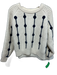 Tory Sport Cream & White Wool Stripe Round Neck Sweater Cream & White