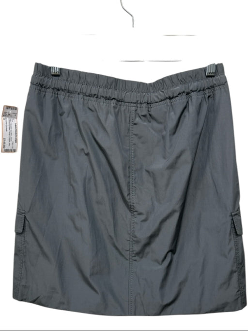 Brunello Cucinelli Size 6 Gray Polyester & Cotton Elastic Drawstring Waist Skirt Gray / 6