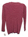 Prada Size 42 Red, White & Blue Cotton & Cashmere Knit Puckered V Neck Cardigan Red, White & Blue / 42