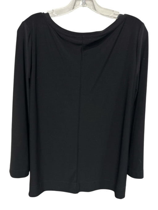 Max Mara Leisure Size M Black No Fabric Tag Long Bell Sleeve Paneled Top Black / M