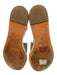 Chloe Shoe Size 37 Gray & Tan Suede Raffia Base Platform Scallop Detail Sandals Gray & Tan / 37