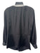 Theory Size 8 Black Triacetate Twist Front Deep V Long Sleeve Top Black / 8