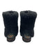 Ugg Australia Shoe Size 5 Black Suede Fur Calf High Round Toe Fold Over Boots Black / 5
