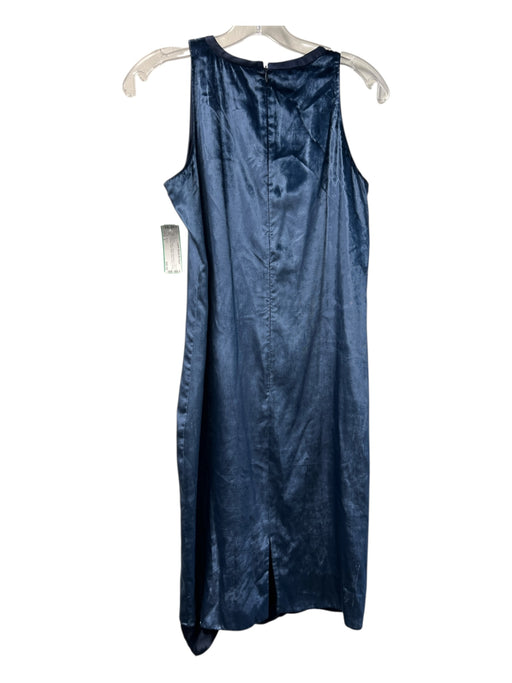 Worth Size 2 Blue Rayon Velvet Sleeveless V Neck Buckle Detail Dress Blue / 2