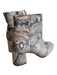 ABLE Shoe Size 8.5 Beige Manmade Upper Snake Print Round Toe Side Zip Boots Beige / 8.5