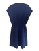 Louis Vuitton Size M Blue Polyamide & Wool Blend Stretch Knit Cap Sleeve Dress Blue / M