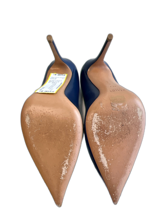 Celine Shoe Size 38.5 Cobalt Blue Leather Pointed Toe Stiletto Pump Shoes Cobalt Blue / 38.5