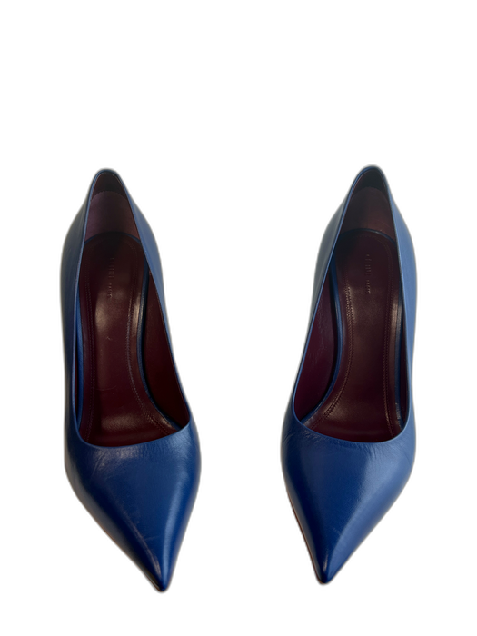 Celine Shoe Size 38.5 Cobalt Blue Leather Pointed Toe Stiletto Pump Shoes Cobalt Blue / 38.5