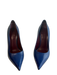 Celine Shoe Size 38.5 Cobalt Blue Leather Pointed Toe Stiletto Pump Shoes Cobalt Blue / 38.5