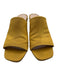 Stuart Weitzman Shoe Size 7.5 Yellow Textile open toe Block Heel Pumps Yellow / 7.5