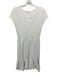 Diane Von Furstenberg Size S/M White Rayon Blend Knit Short Sleeve Dress White / S/M