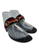 Gucci Shoe Size 37.5 Black, White, Red, Blue Leather & Synthetic Thong Sandals Black, White, Red, Blue / 37.5