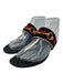 Gucci Shoe Size 37.5 Black, White, Red, Blue Leather & Synthetic Thong Sandals Black, White, Red, Blue / 37.5