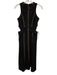 Self-Portrait Size 4 Black & Beige Polyester Blend Sleeveless Cutouts Dress Black & Beige / 4