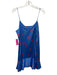 Caroline Constas Size M Blue, Green & Pink Silk Blend Floral V Neck Dress Blue, Green & Pink / M