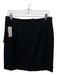 Burberry Size 10 Black Wool Blend Asymmetric Button Zip & Button Skirt Black / 10