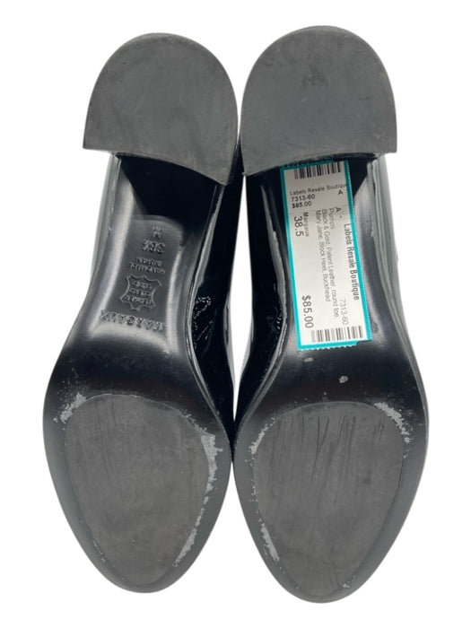 Margaux Shoe Size 38.5 Black & Gold Patent Leather round toe Mary Jane Pumps Black & Gold / 38.5