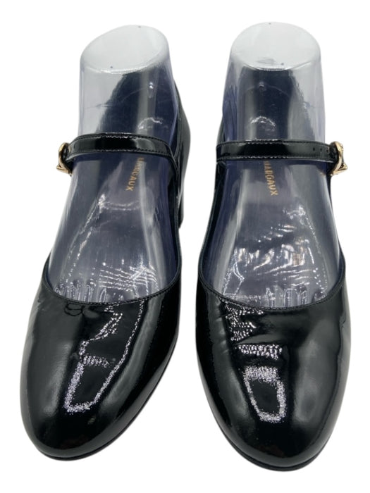 Margaux Shoe Size 38.5 Black & Gold Patent Leather round toe Mary Jane Pumps Black & Gold / 38.5