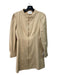 Hyacinth House Size S Camel Beige Cotton Zip Front Long Puff Sleeve Mini Dress Camel Beige / S