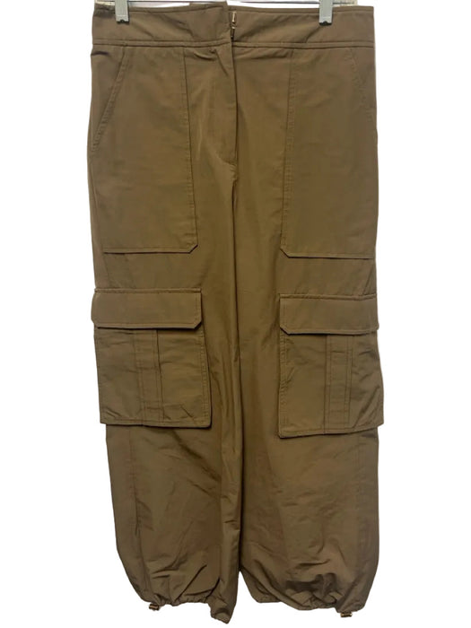Veronica Beard Size 4 Tan Polyester Blend High Rise Carpenter Pocket Cargo Pants