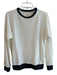 Rag & Bone Size XS White & Black Polyamid Long Sleeve Jersey Round Neck Top White & Black / XS