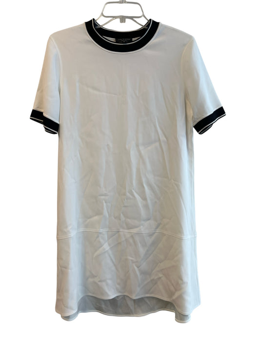 Rag & Bone Size XS White & Black Viscose Short Sleeve solid color Dress White & Black / XS