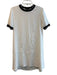 Rag & Bone Size XS White & Black Viscose Short Sleeve solid color Dress White & Black / XS