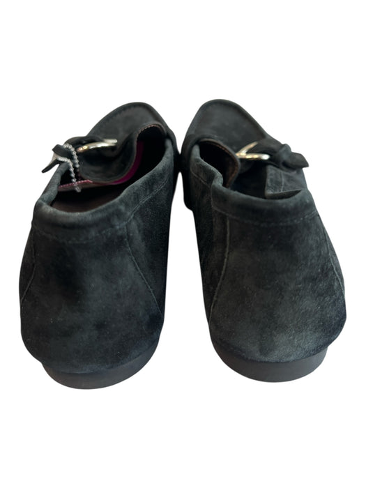 Attilio Giusti Leombruni Shoe Size 37 Black Suede Almond Toe Buckle Detail Shoes Black / 37
